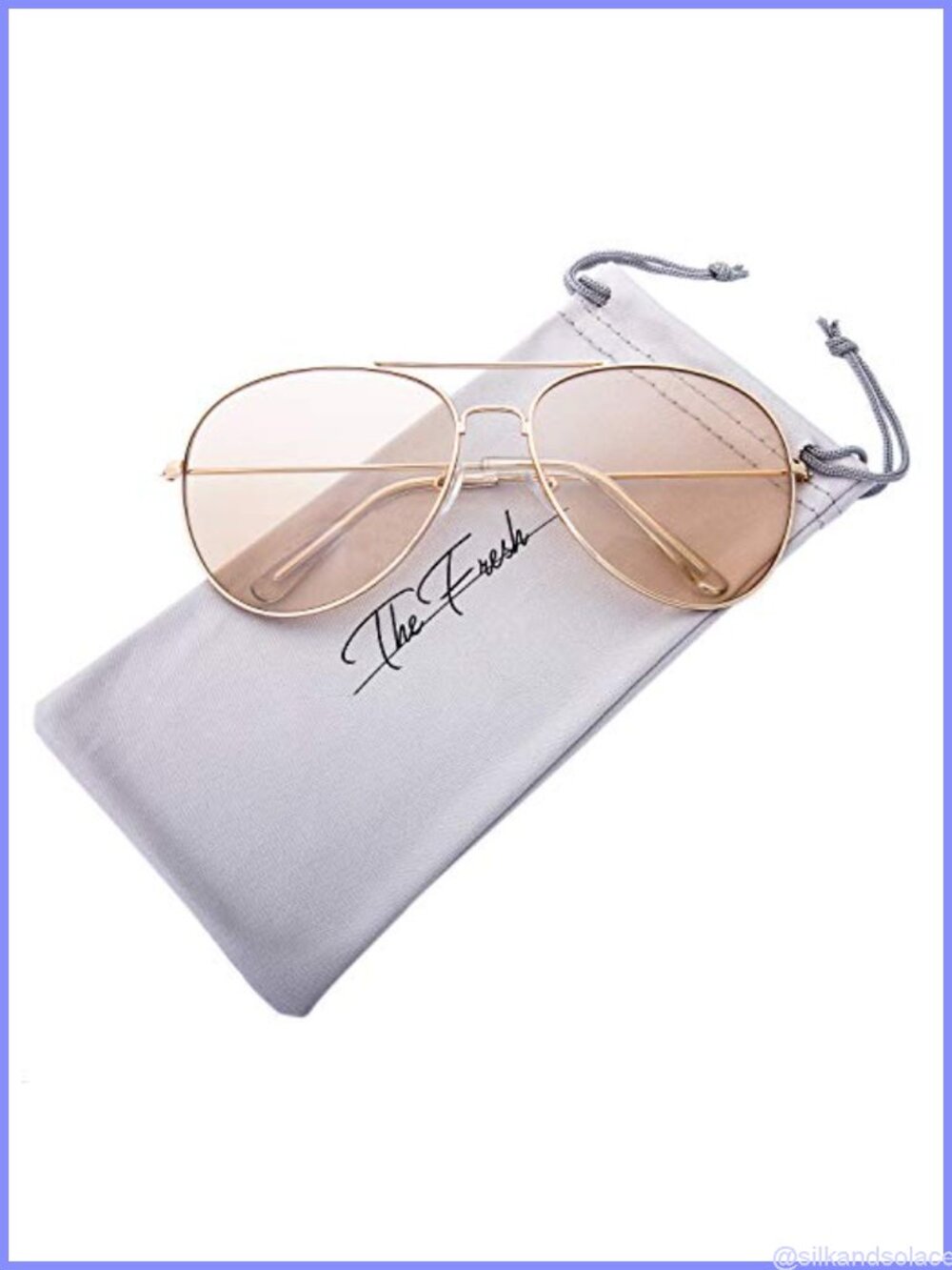 Aviator Sunglasses Oversized Retro Full Frame UV400 Protection
